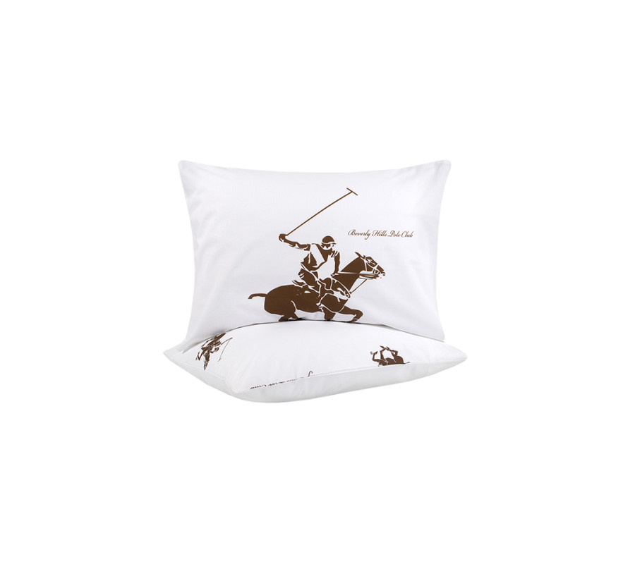 Наволочки Beverly Hills Polo Club - BHPC 004 Brown 50*70 (2 од)