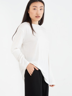 Домашній одяг футболка long sleeve Penelope - Baily ecru молочний L
