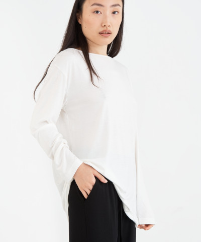 Домашній одяг футболка long sleeve Penelope - Baily ecru молочний L
