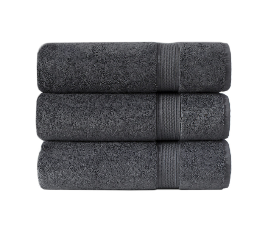 Рушник махровий Lotus Home - Grand soft twist antrasit антрацит 90*150