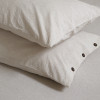 Простирадло з наволочками Lotus Home Washed Cotton - Kahve-bej 260*280