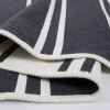 Килим Lotus Home - Infinity Stripe антрацит двосторонній 80*150