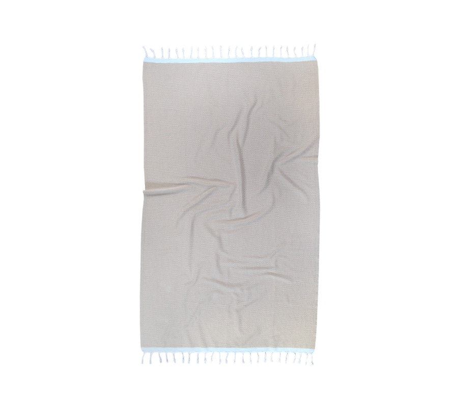 Рушник Barine Pestemal - Basak 95*165 Beige-Mint бежевий-ментоловий