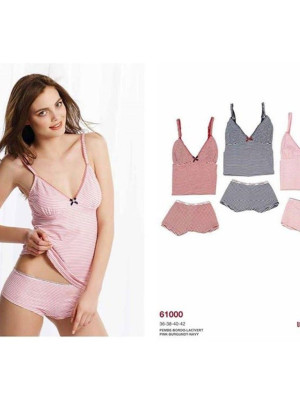 Домашній одяг US Polo Assn - Майка і шорти жіночі 61000 бордовий, 40 р.