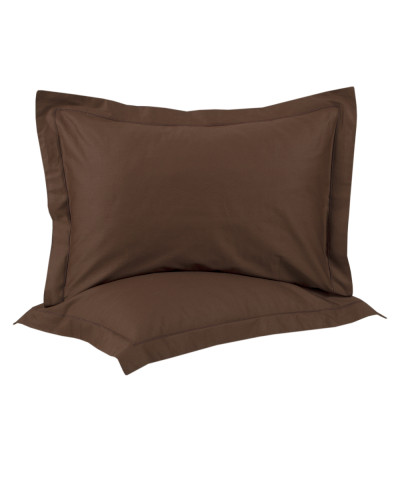 Наволочки сатин Lotus Home - Dakota Modern шоколадний 50*70+5 (2 од)