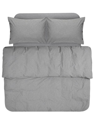 Постільна білизна Lotus Home Washed cotton - Solid antracite сімейний