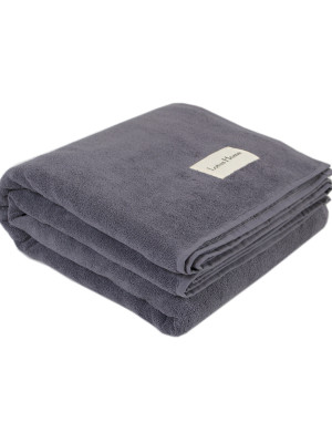 Покривало (простирадло) Lotus Home - Premium Microcotton Antrasit 200*210