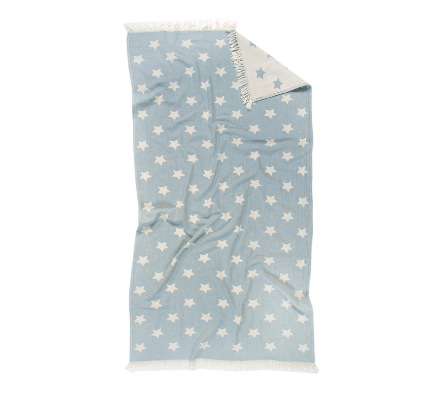 Рушник Lotus Home Pestemal - Star 90*160 teal блакитний