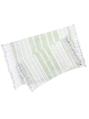 Набір килимків Irya - Relax yesil зелений 60*90+40*60