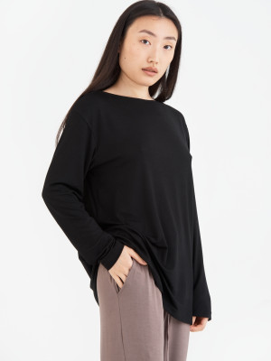 Домашній одяг футболка long sleeve Penelope - Baily siyah чорний S