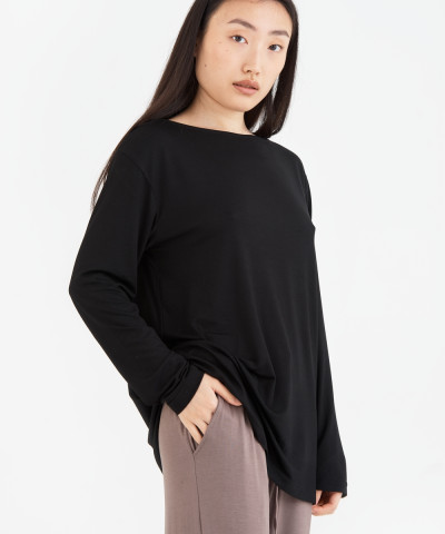 Домашній одяг футболка long sleeve Penelope - Baily siyah чорний S