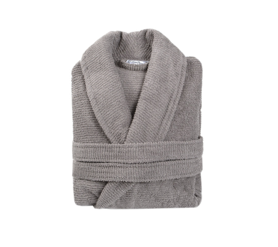 Халат махровий Lotus Home - Nella grey S/M