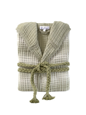 Халат Lotus Home - Lilya muslin olive L/XL