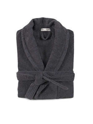 Халат махровий unisex Lotus Home - Basic New Line антрацит L