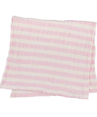 Плед-накидка Barine - Stripe Muslin pembe рожевий 77*82