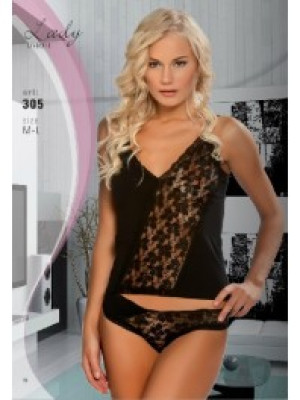 Домашній одяг Lady Lingerie - 305 L комплект чорний