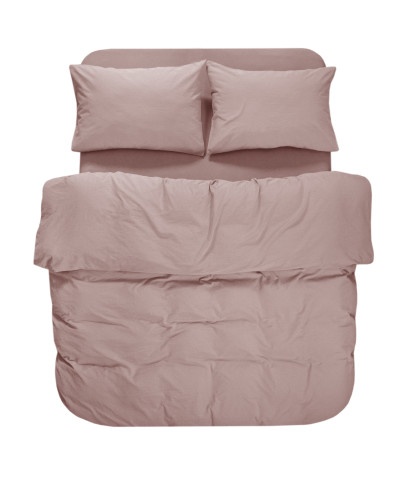 Постільна білизна Lotus Home Washed cotton - Kansas пудровий євро