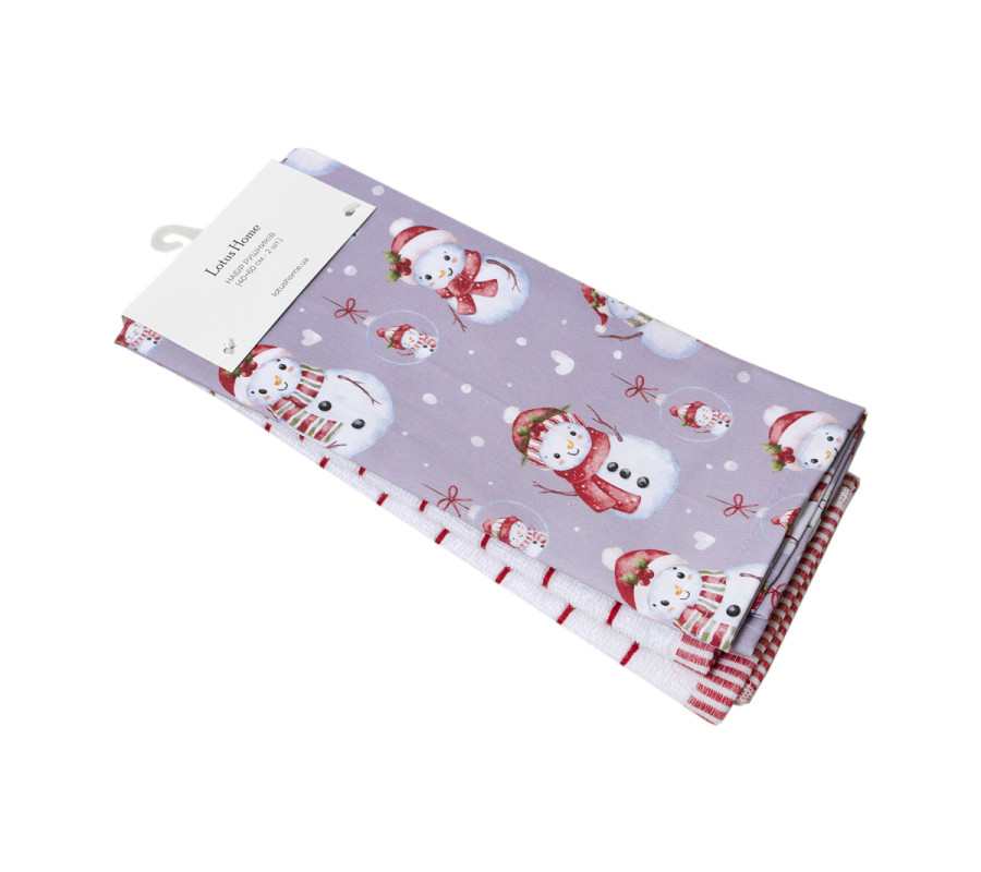 Набір рушників Lotus Home - Magic Snowmen 40*60 (2од.)