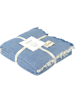 Покривало Lotus Home - Larna muslin blue 160*200