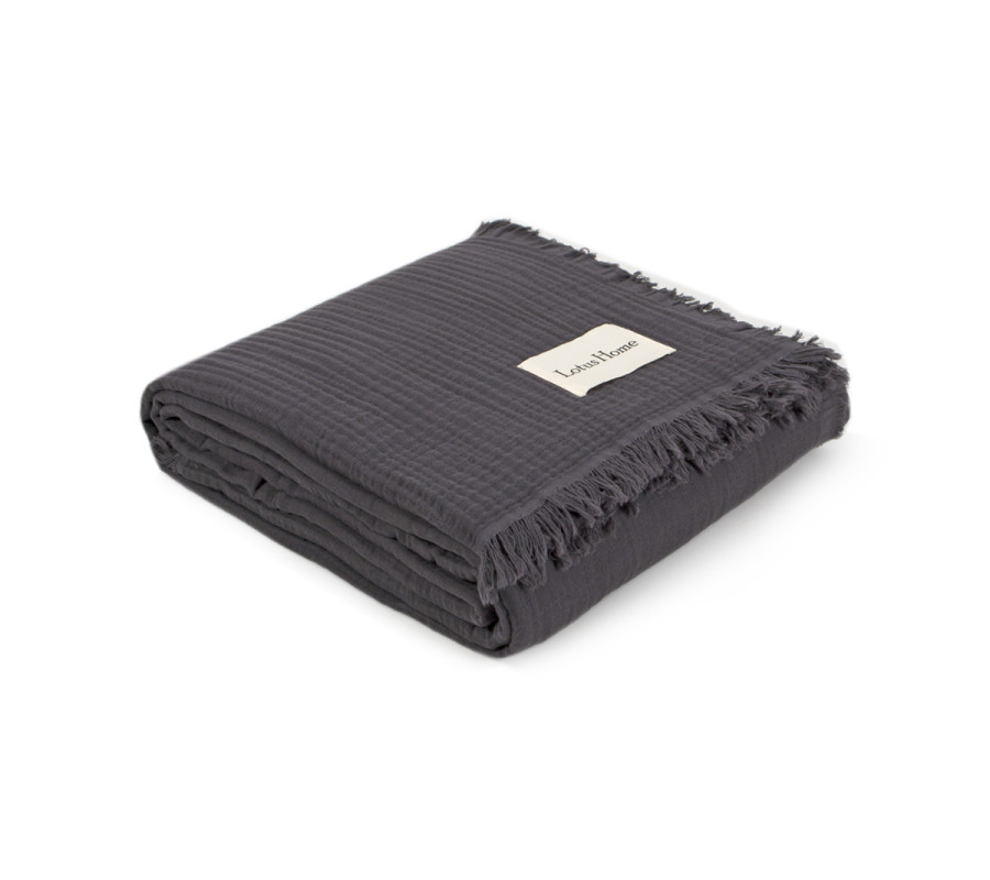 Покривало Lotus Home - Napa muslin anthracite 200*220 Покривало Lotus Home - Napa muslin anthracite 200*220