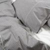 Постільна білизна Lotus Home - Premium Percale Stripe антрацит євро