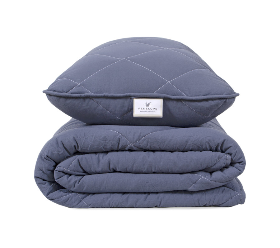 Набір ковдра з подушкою Penelope - Colors in Comfort denim денім полуторний