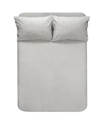 Простирадло з наволочками Lotus Home Washed Cotton - Light antracite 270*270