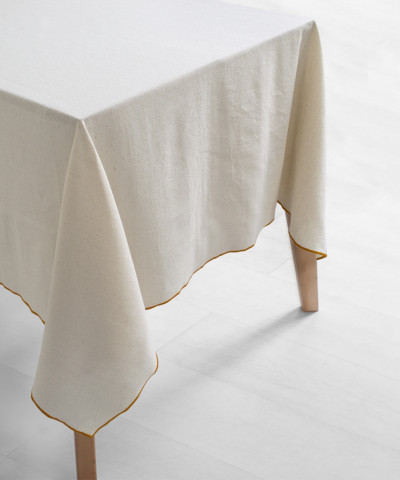 Скатертина Lotus Home - Toursa гірчичний 150*220