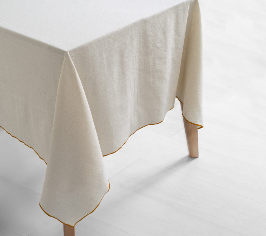 Скатертина Lotus Home - Toursa гірчичний 150*220