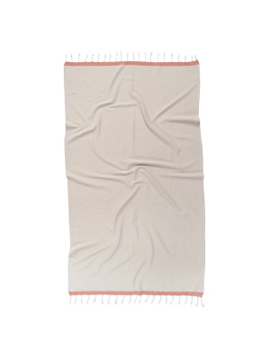 Рушник Barine Pestemal - Basak 95*165 Beige-Orange бежевий-помаранчевий
