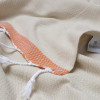 Рушник Barine Pestemal - Basak 95*165 Beige-Orange бежевий-помаранчевий