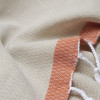 Рушник Barine Pestemal - Basak 95*165 Beige-Orange бежевий-помаранчевий