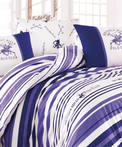 Постільна білизна Beverly Hills Polo Club ранфорс - BHPC 029 Lilac євро
