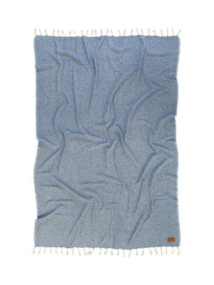 Плед-накидка Barine - Wool Basket indigo синій 120*175