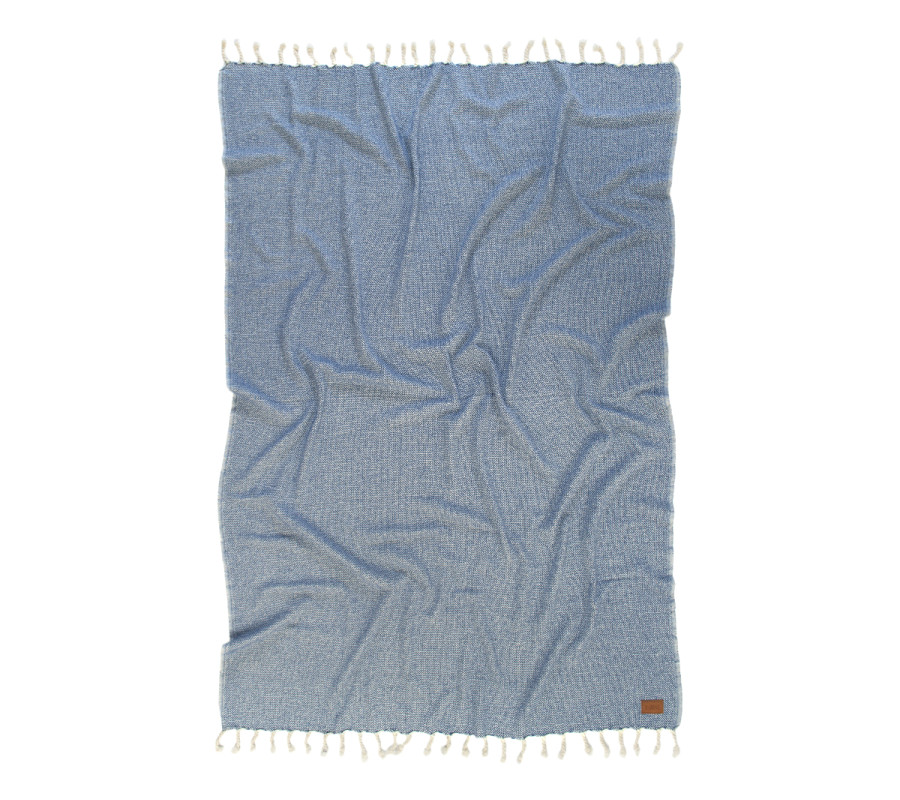 Плед-накидка Barine - Wool Basket indigo синій 120*175