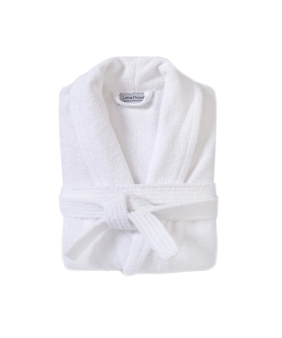 Халат махровий unisex Lotus Home - Basic Line white M