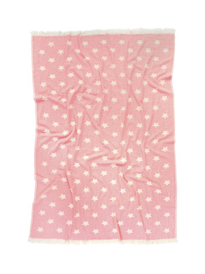 Плед-накидка Barine - Stars Throw pembe рожевий 130*170