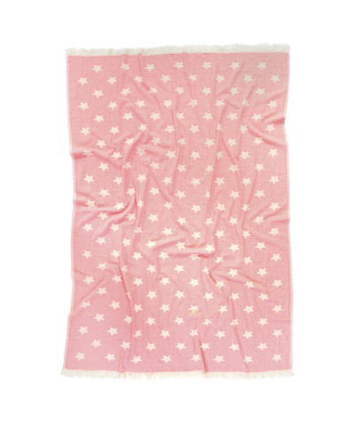 Плед-накидка Barine - Stars Throw pembe рожевий 130*170