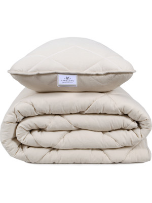 Набір ковдра з подушкою Penelope - Colors in Comfort cream кремовий полуторний