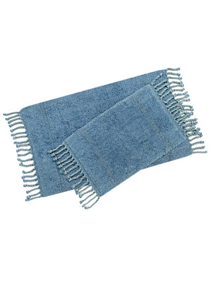 Набір килимків Irya - Paloma denim синій 60*90+40*60