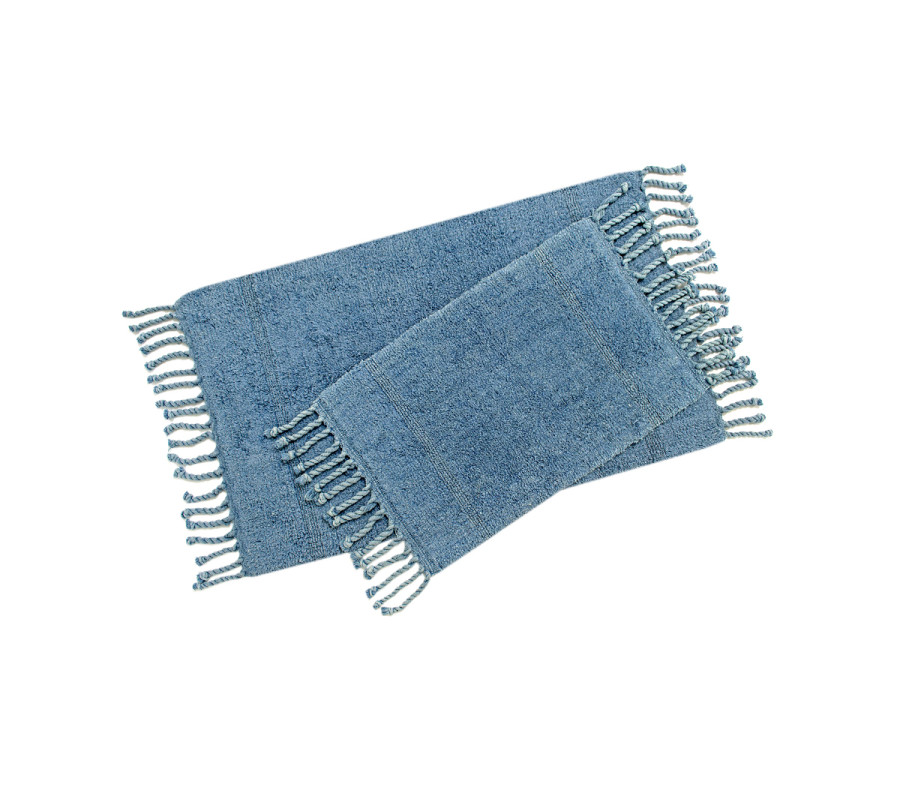 Набір килимків Irya - Paloma denim синій 60*90+40*60