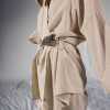 Домашній одяг Penelope - Serli uzun kollu kimono ekru молочний S-M