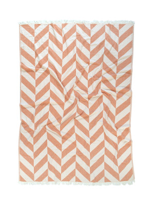 Плед-накидка Barine - Fishbone Throw Orange 130*180