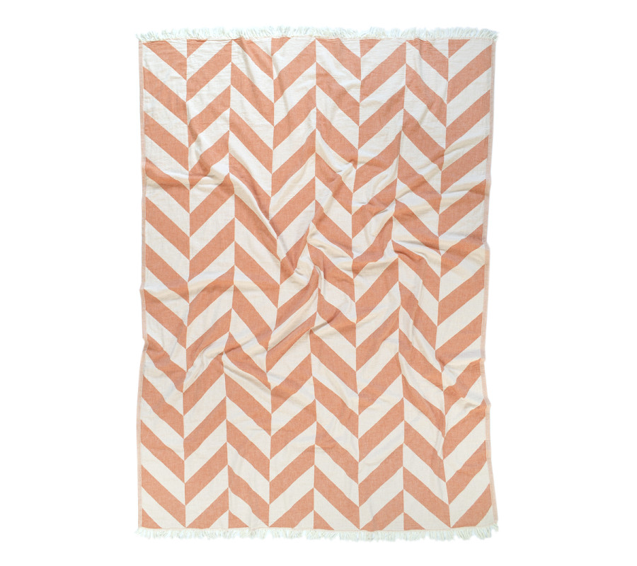 Плед-накидка Barine - Fishbone Throw Orange 130*180