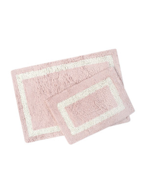 Набір килимків Irya - Liberte pembe рожевий 60*90+40*60