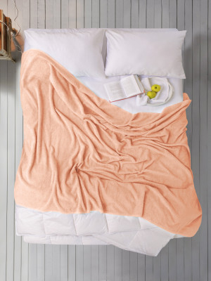 Простирадло Iris Home махрове - Peach 190*220