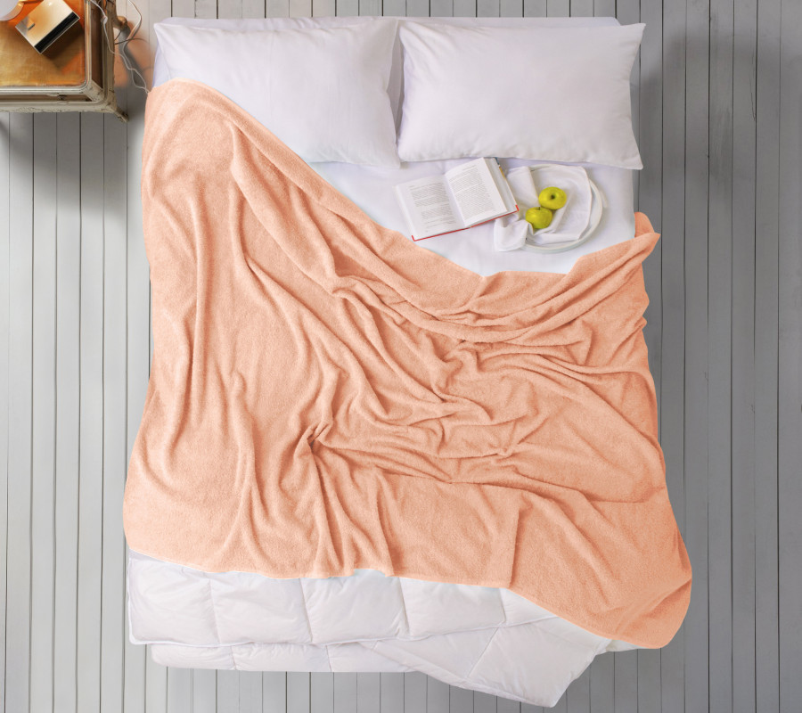 Простирадло Iris Home махрове - Peach 190*220