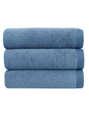 Рушник Lotus Home Готель Premium - Microcotton Solid Blue 90*150 550 г/м²