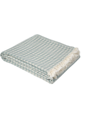 Покривало Lotus Home - Checked Gingham зелений 190*225