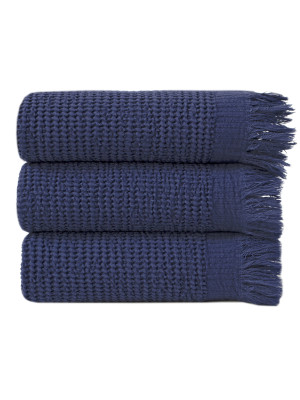Рушник Lotus Home - Rius navy синій 50*100